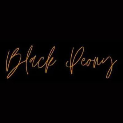 black peony logo salon du mariage caen
